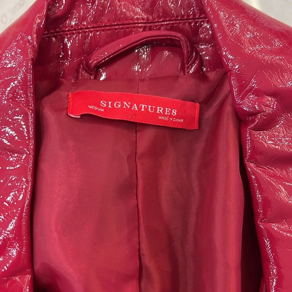 Hot pink motorcycle jacket - Picture 4 of 8